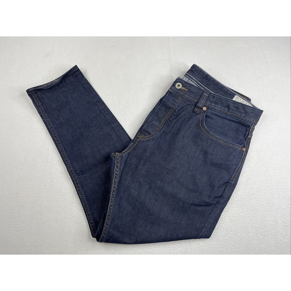 Diesel Mens Larkee Relaxed 0088Z Comfort Straight Indigo Jeans 34x27